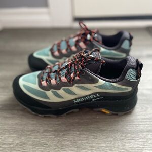 Merrell Moab Speed GORE-TEX Womens Walking Shoes - Blue: US 9.5 | UK 7 | EU 40.5
